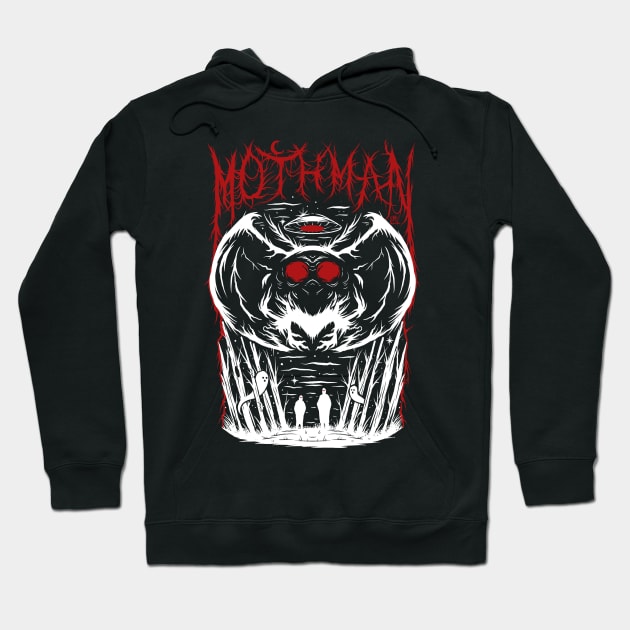 Mothman Hoodie by LoudMouthThreads